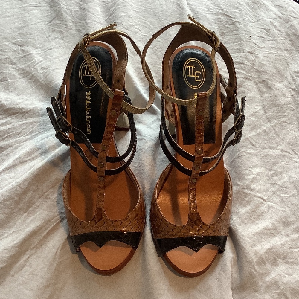 The Tui Collection Heels Genuine Leather